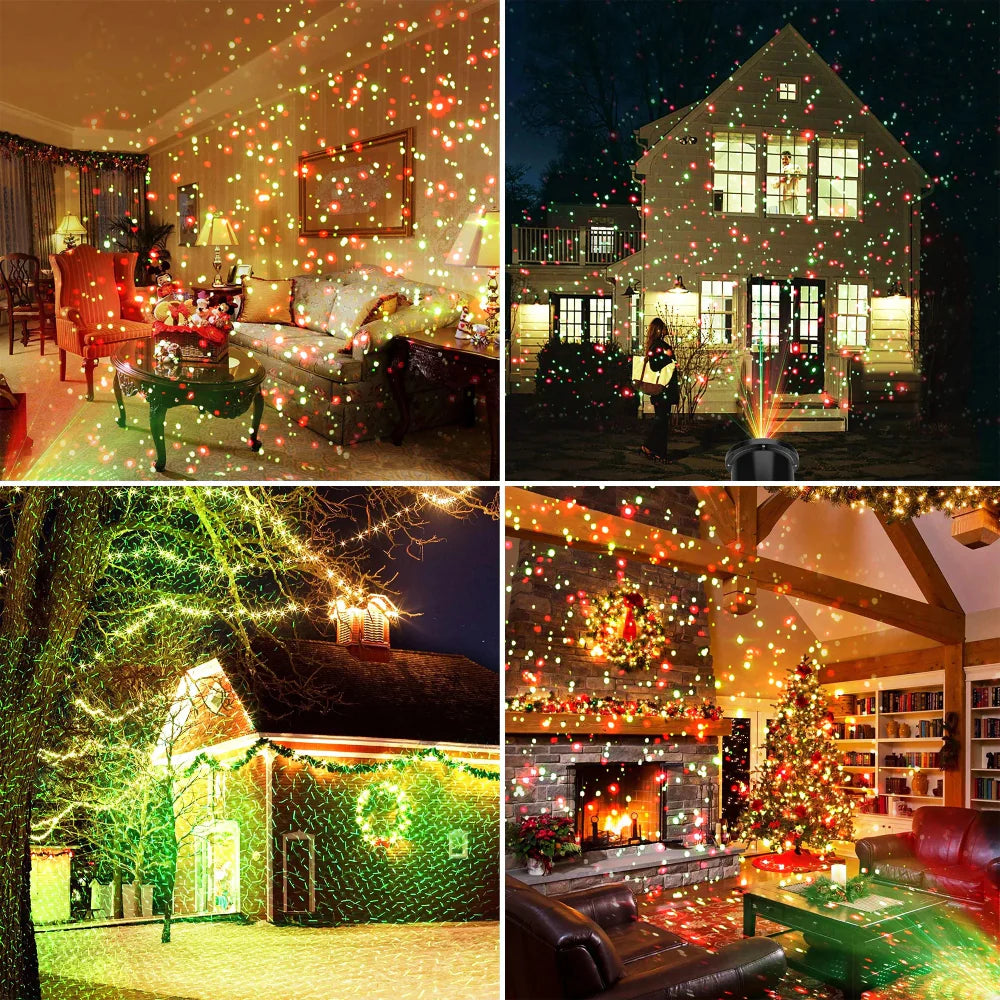 Christmas Light Projector Outdoor Waterproof Laser Display