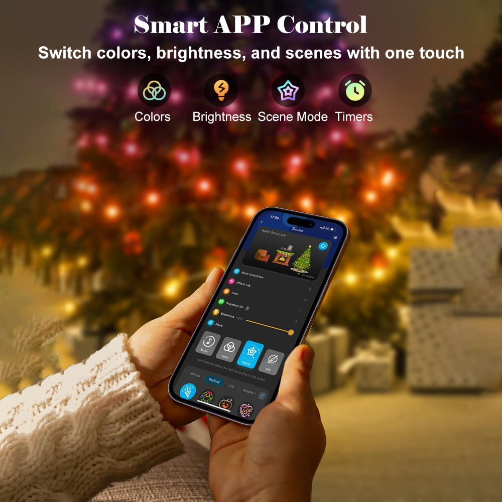 Christmas Lights LED Tree Outdoor Smart Control Decoration