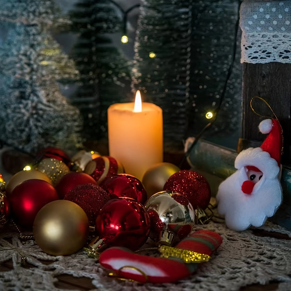 Christmas Ornaments Baubles Classic Round Hanging Tree Decoration Set