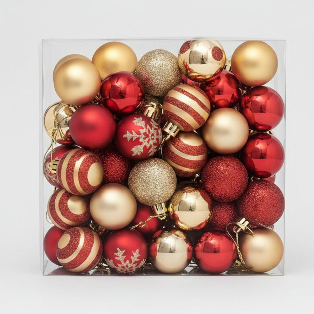 Christmas Ornaments Baubles Classic Round Hanging Tree Decoration Set