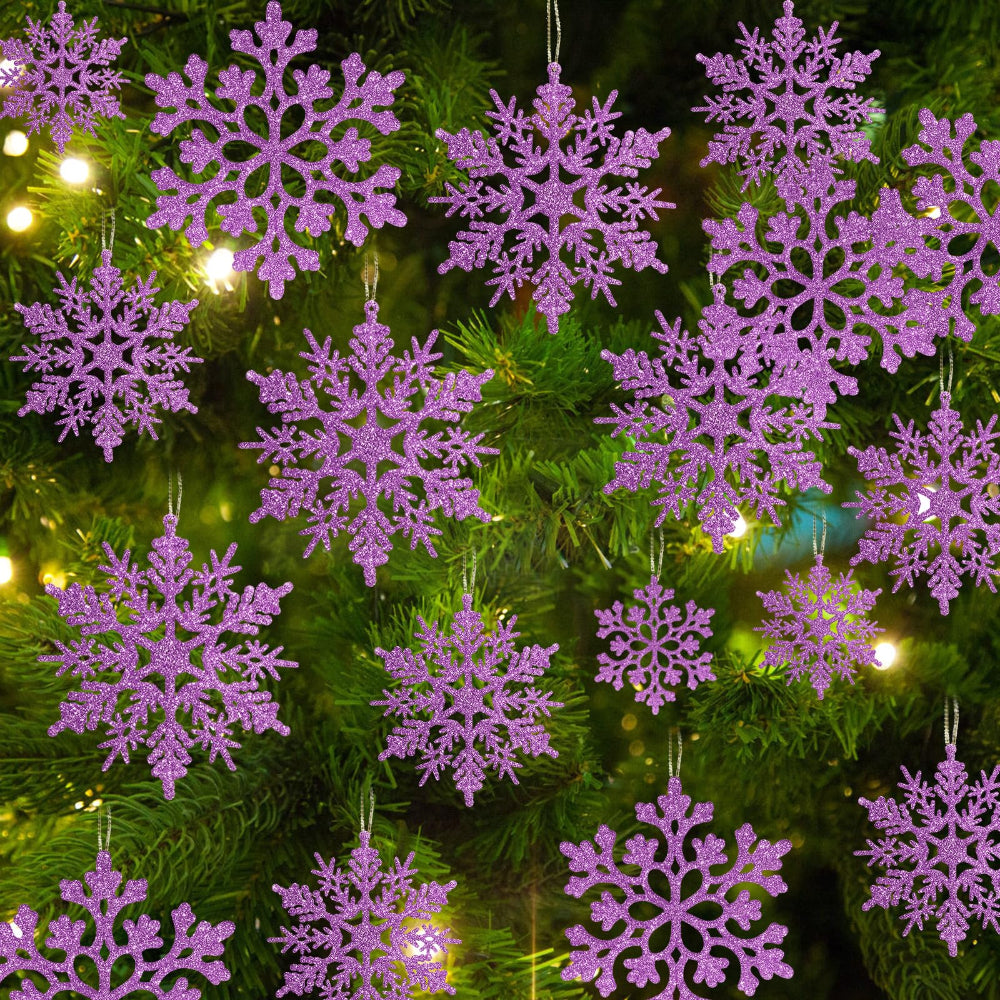 Christmas Ornaments Christmas Tree Snowflake Set Winter Decor