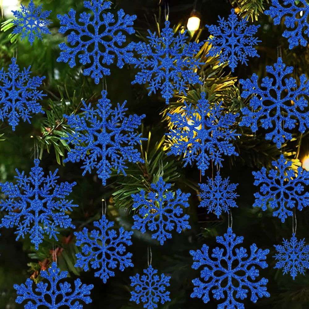 Christmas Ornaments Christmas Tree Snowflake Set Winter Decor