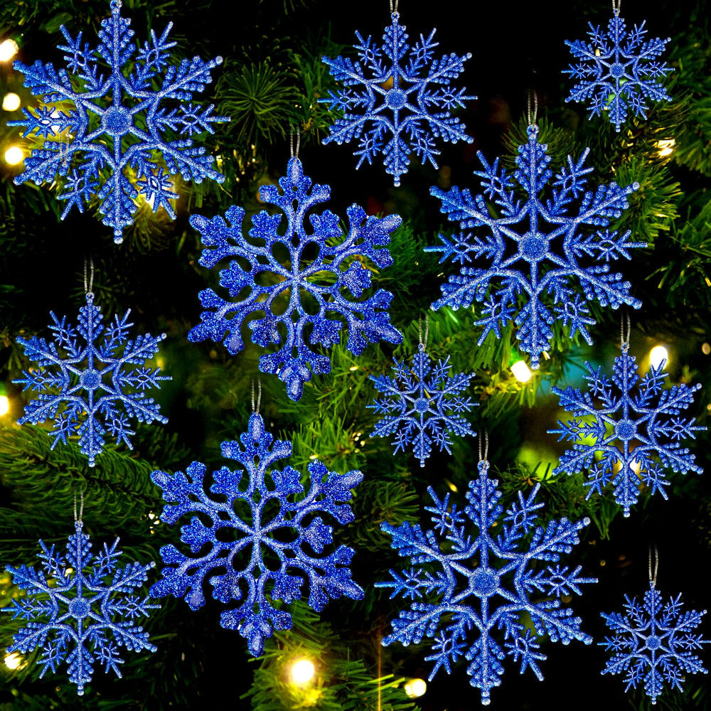 Christmas Ornaments Christmas Tree Snowflake Set Winter Decor