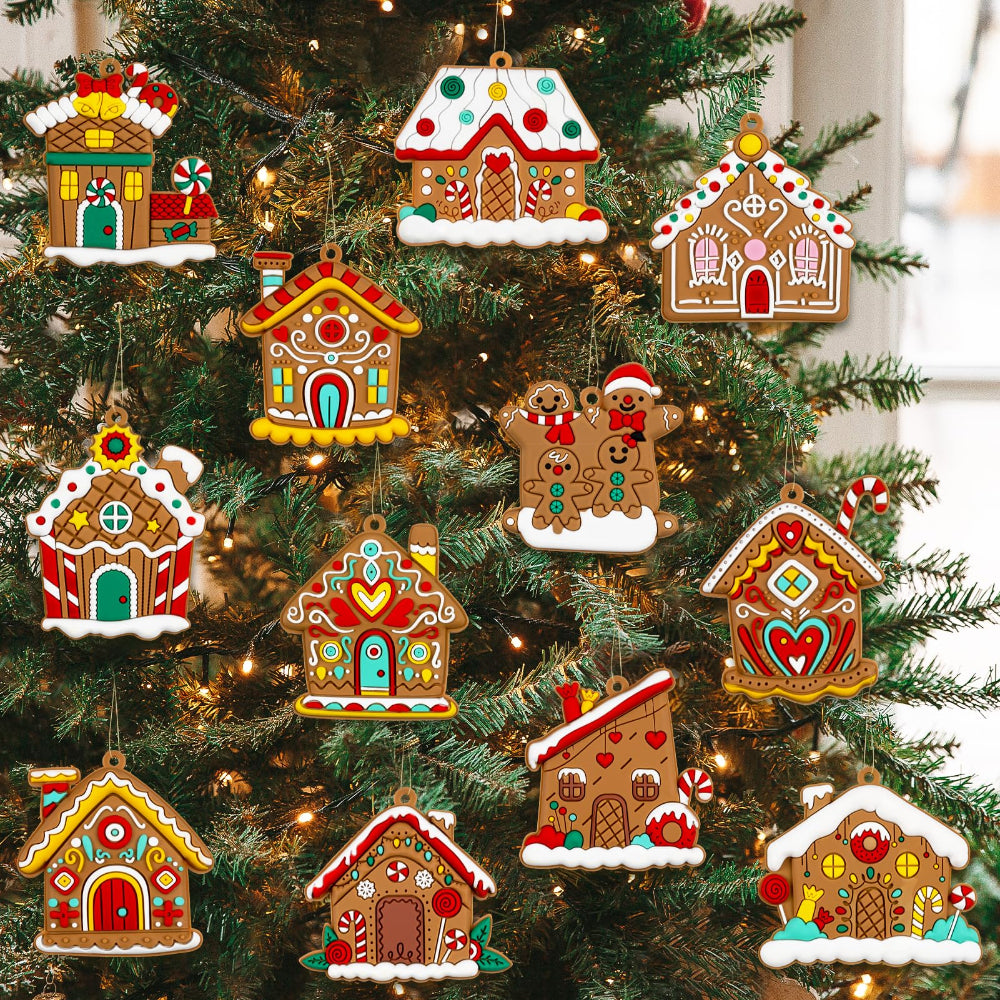 Christmas Ornaments Gingerbread Characters Holiday Tree Decor