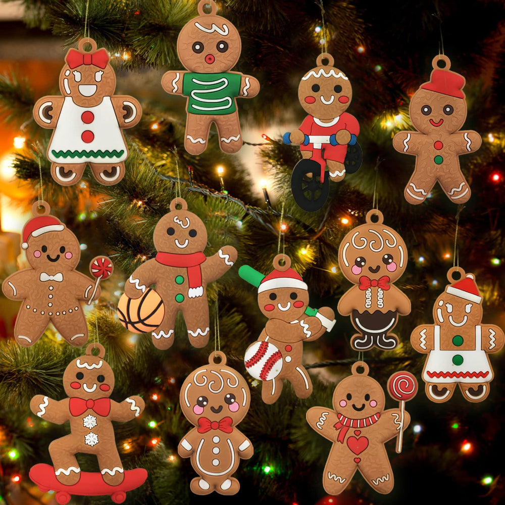 Christmas Ornaments Gingerbread Characters Holiday Tree Decor