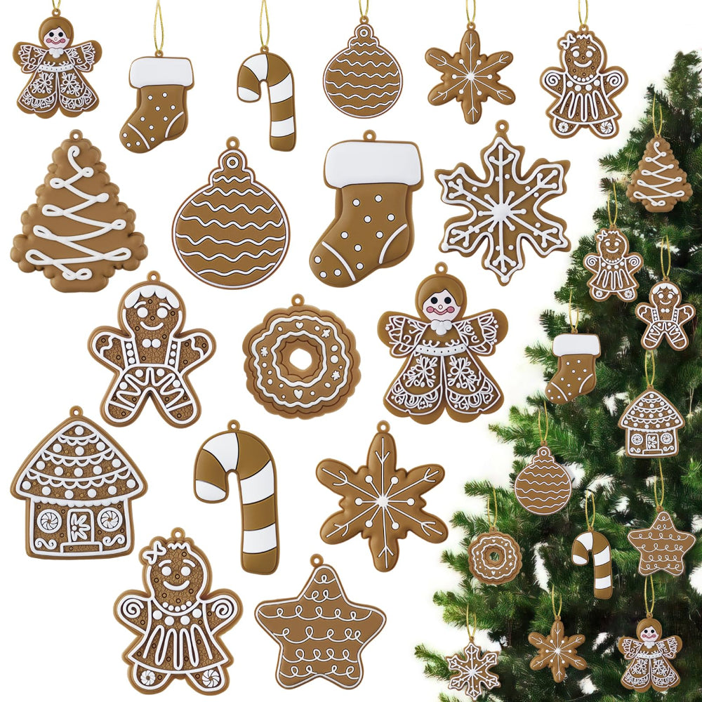 Christmas Ornaments Gingerbread Characters Holiday Tree Decor