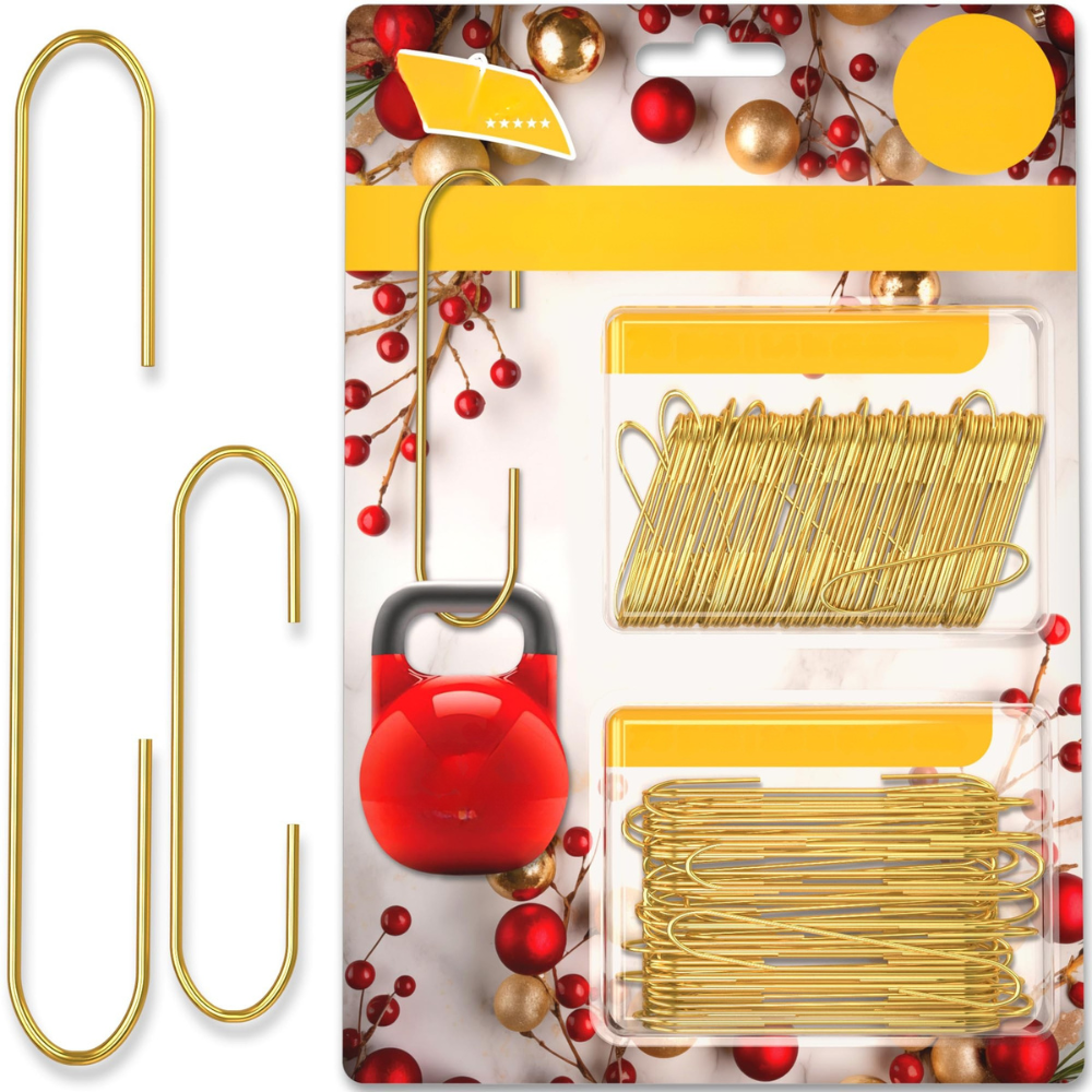 Christmas Ornaments Hooks Metal Strong Hanging Holiday Decoration Set