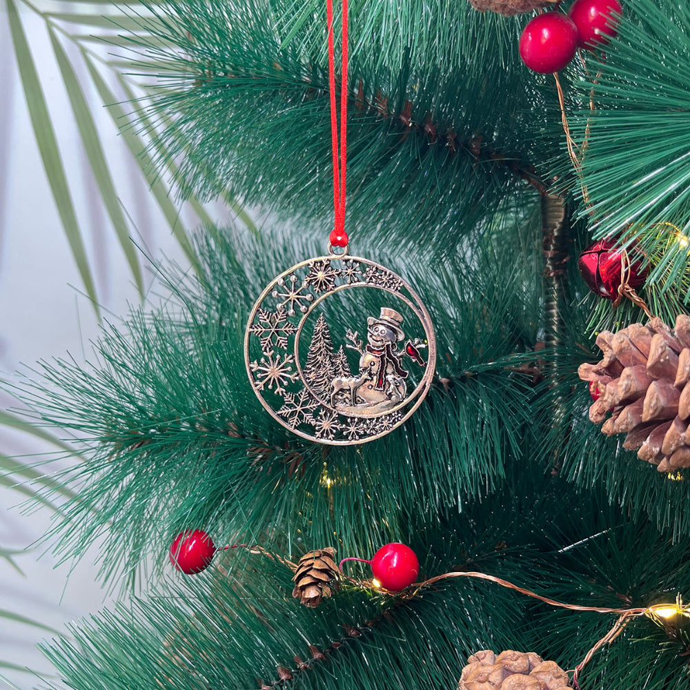 Christmas Ornaments Metal Tree Hanging Holiday Decoration