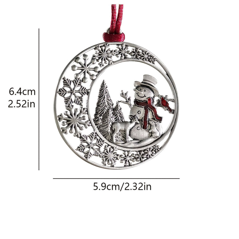 Christmas Ornaments Metal Tree Hanging Holiday Decoration