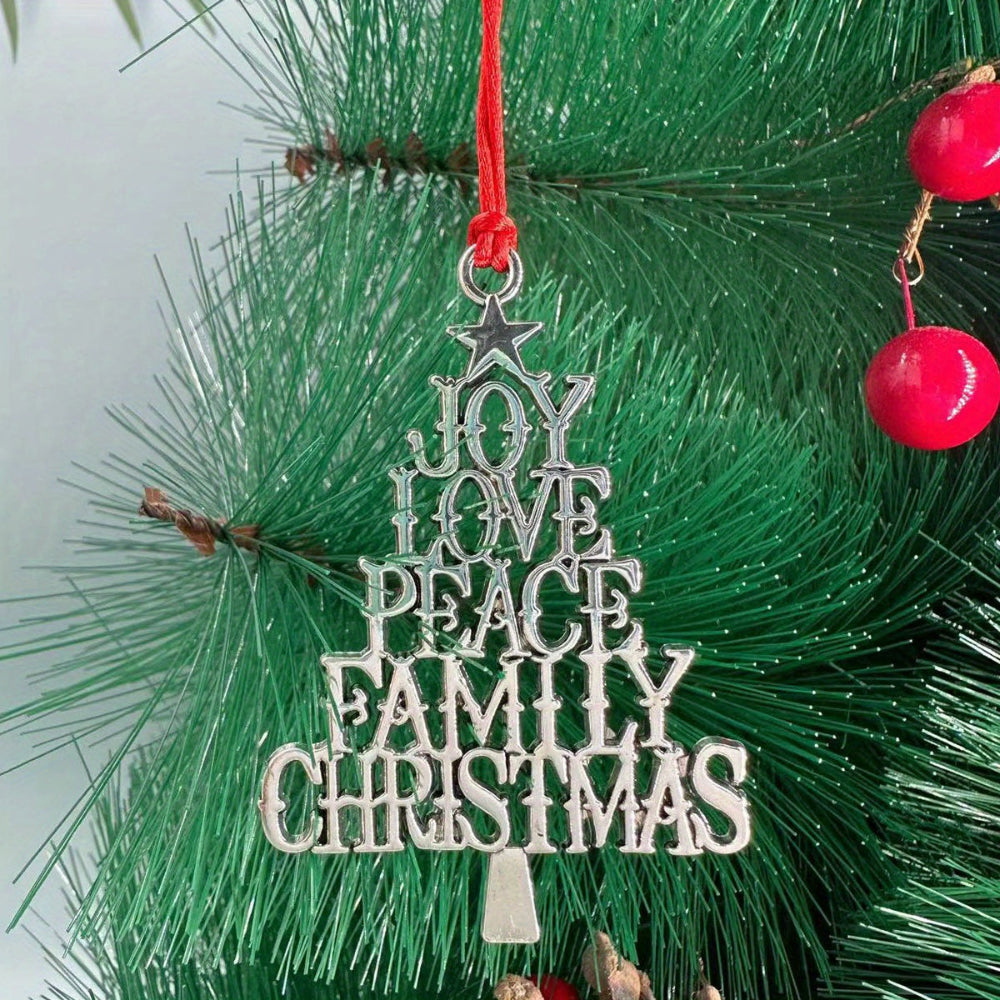 Christmas Ornaments Metal Tree Hanging Holiday Decoration