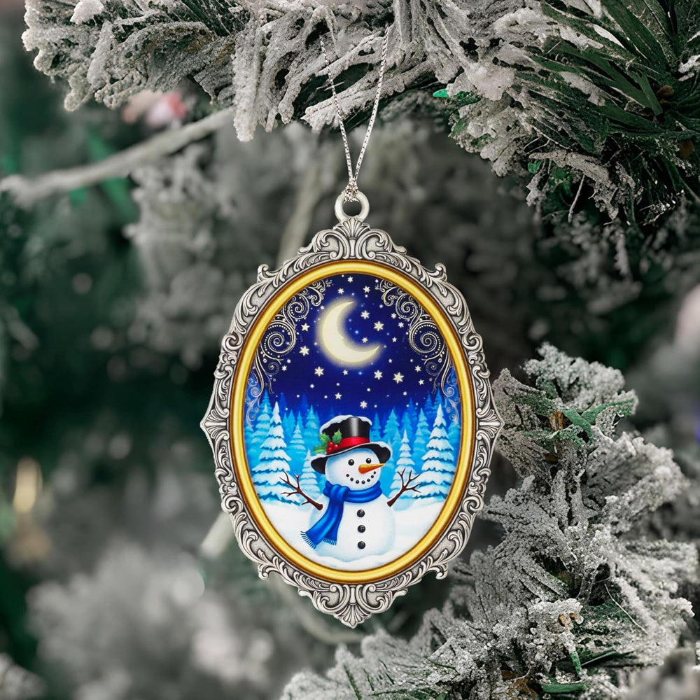 Christmas Ornaments Snowman Art Acrylic Hanging Holiday Tree Decoration