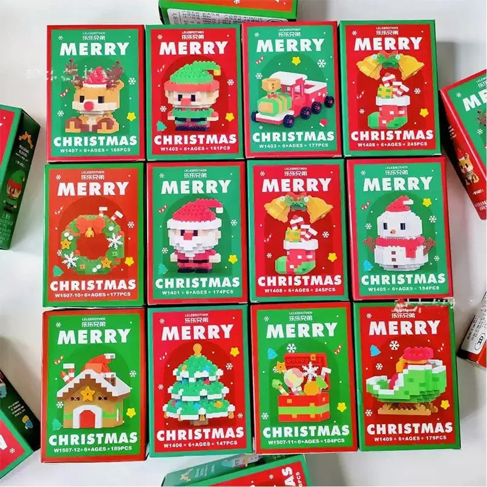 Christmas Toy Building Blocks Set Creative Construction Figures