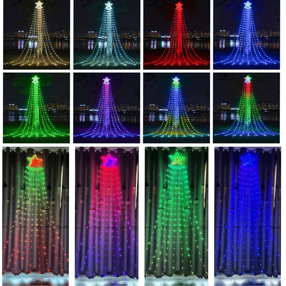 Christmas Tree LEDs String Lights RGB Outdoor App Control Display