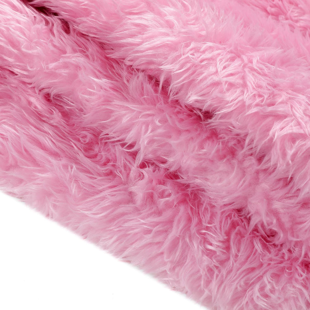 Christmas Tree Skirt Plush Faux Fur Round Base Cover Holiday Mat