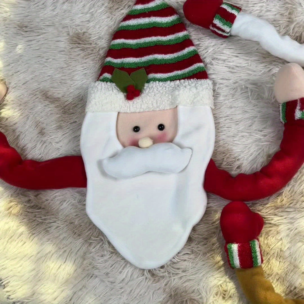 Christmas Tree Topper Plush Santa Snowman Reindeer Decor