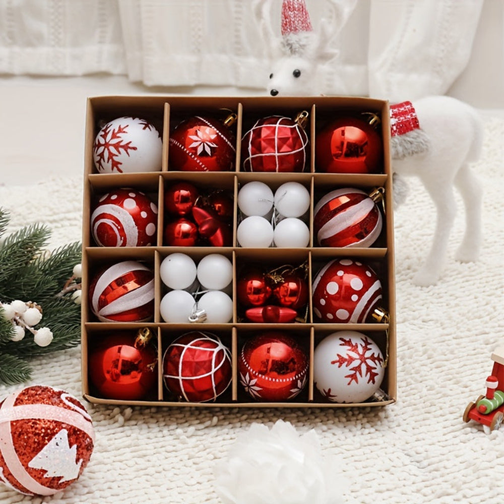 Christmas Ornaments Set Classic Tree Hanging Decorative Balls