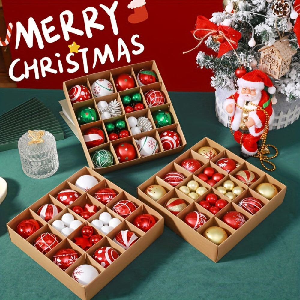 Christmas Ornaments Set Classic Tree Hanging Decorative Balls