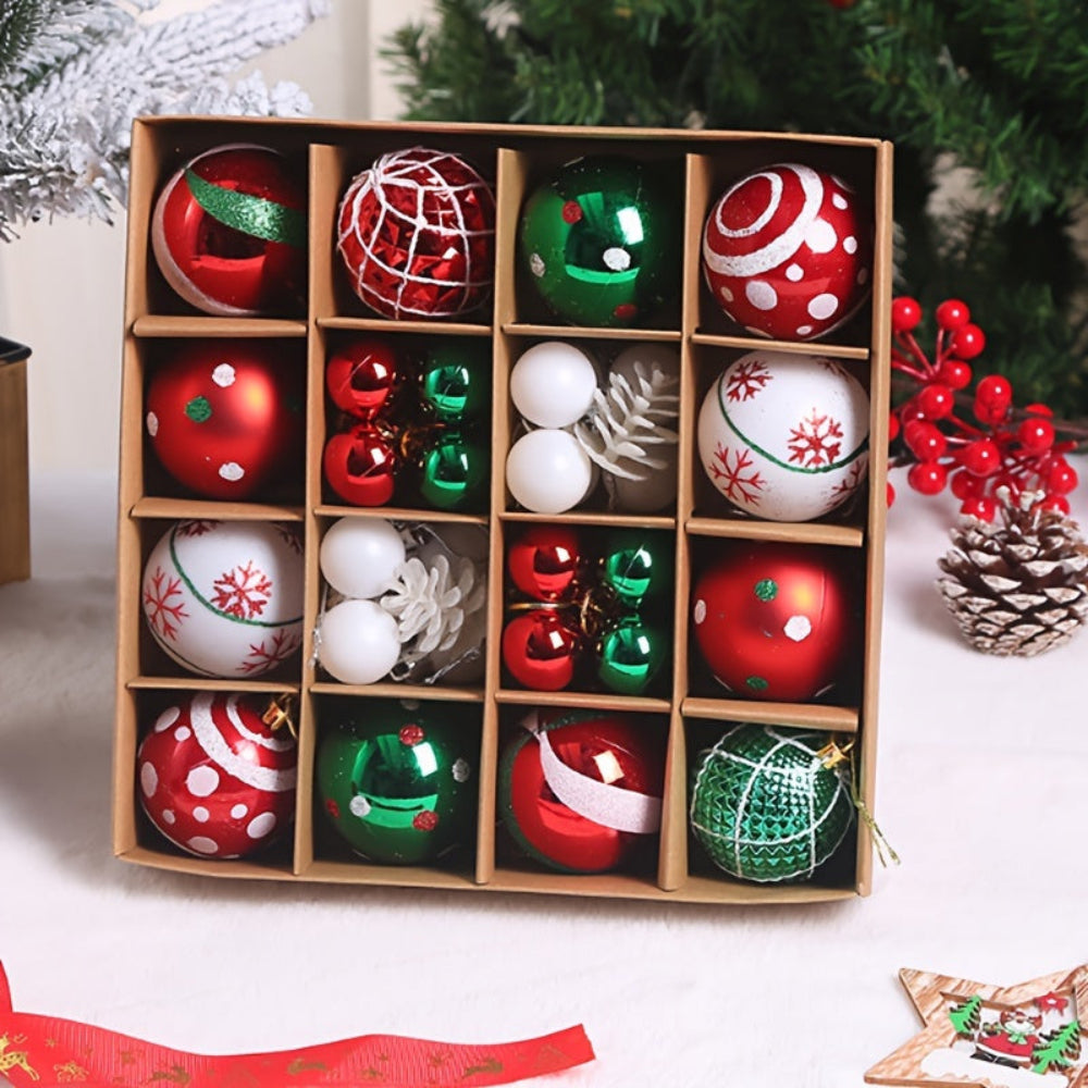 Christmas Ornaments Set Classic Tree Hanging Decorative Balls