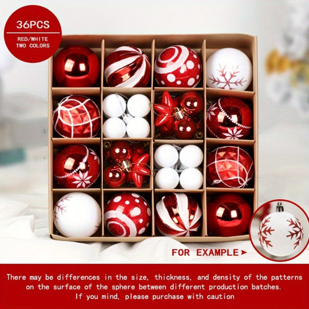 Christmas Ornaments Set Classic Tree Hanging Decorative Balls