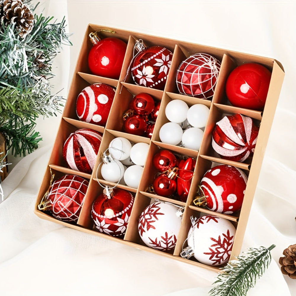 Christmas Ornaments Set Classic Tree Hanging Decorative Balls
