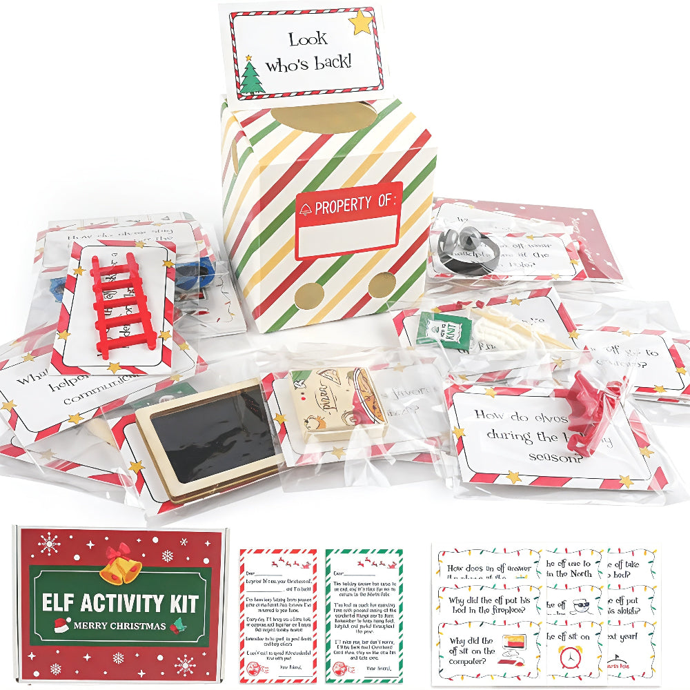 Elf Kit 24 Days Christmas Countdown Activity Game Set