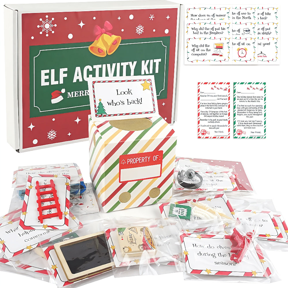 Elf Kit 24 Days Christmas Countdown Activity Game Set