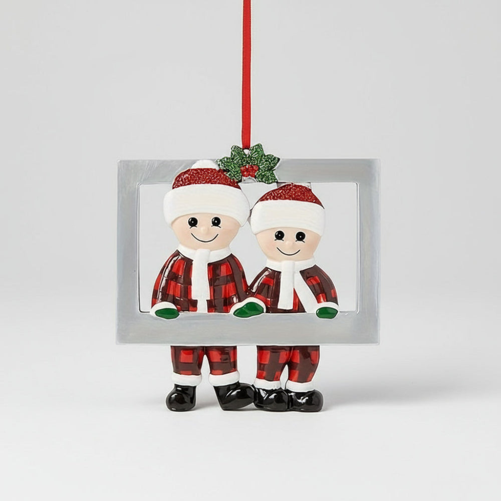 Christmas Ornaments Family Figurine Tree Hanging Decoration