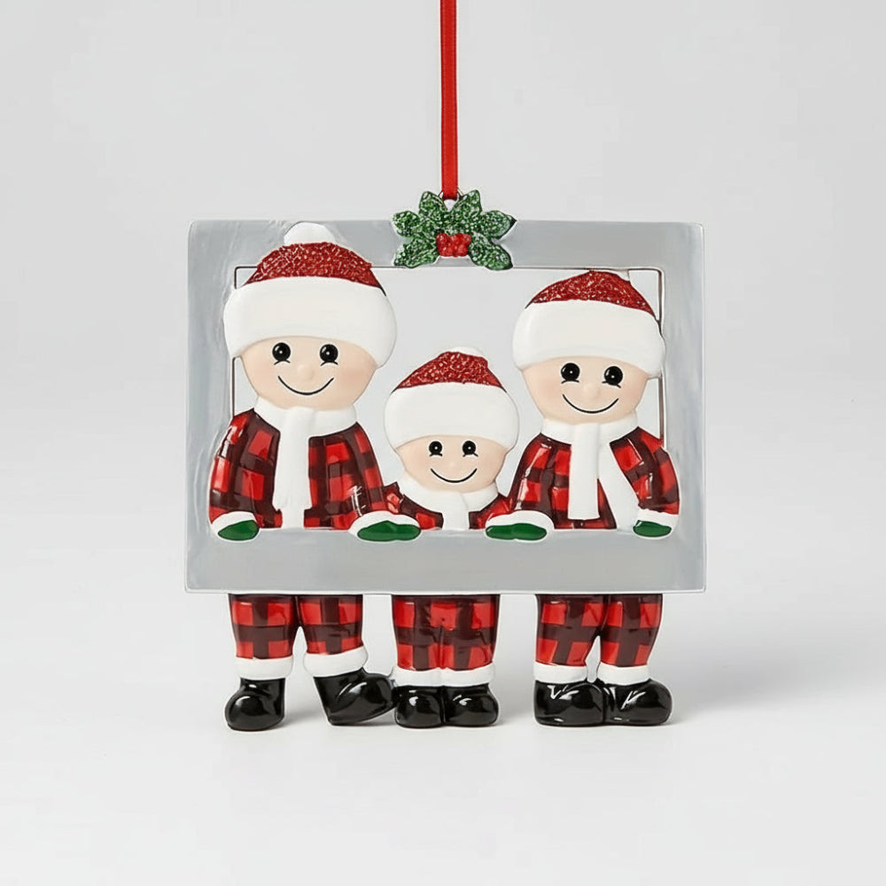 Christmas Ornaments Family Figurine Tree Hanging Decoration