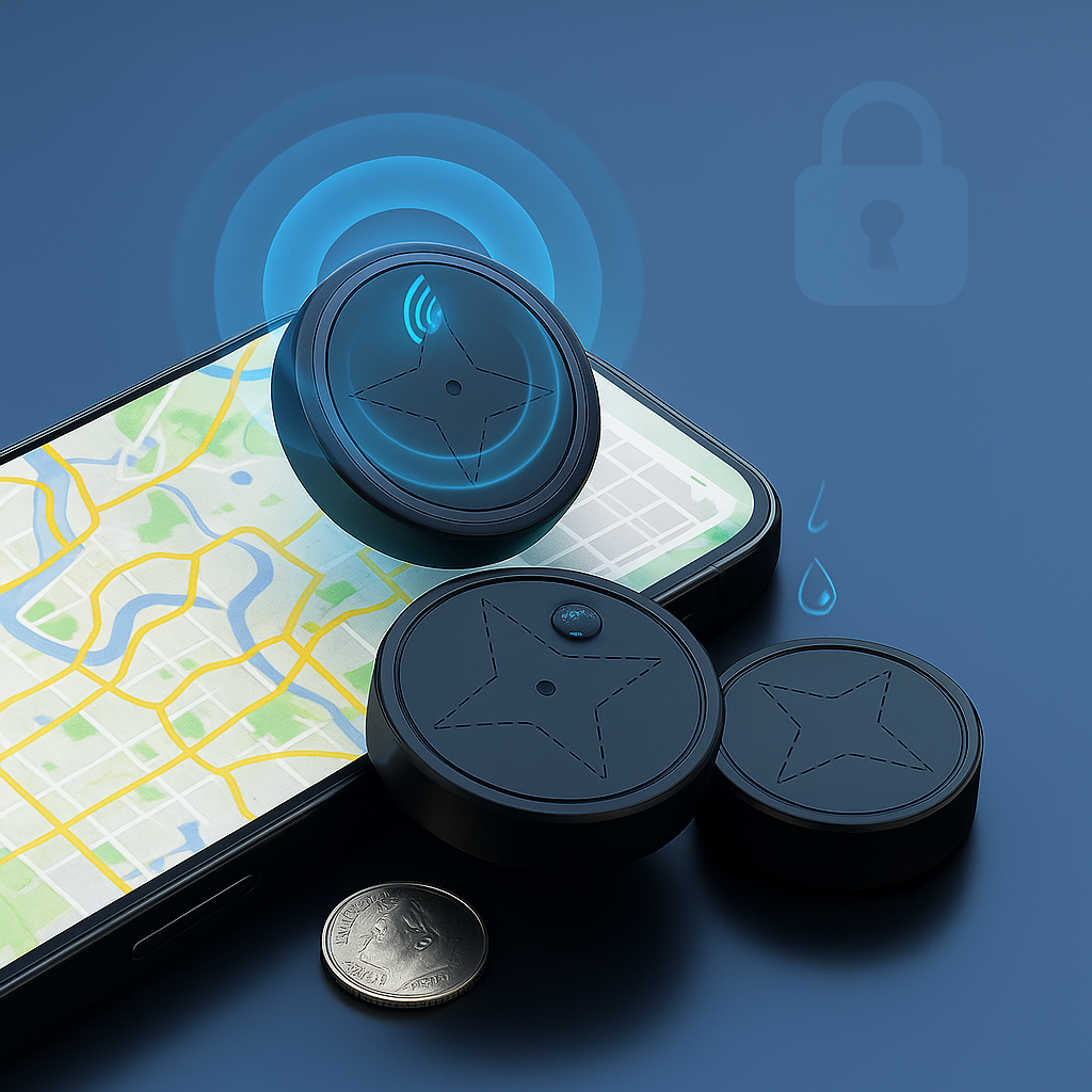 GPS Vehicle Tracker with Magnetic Mount | Real-time Monitoring, Waterproof, Compact Design