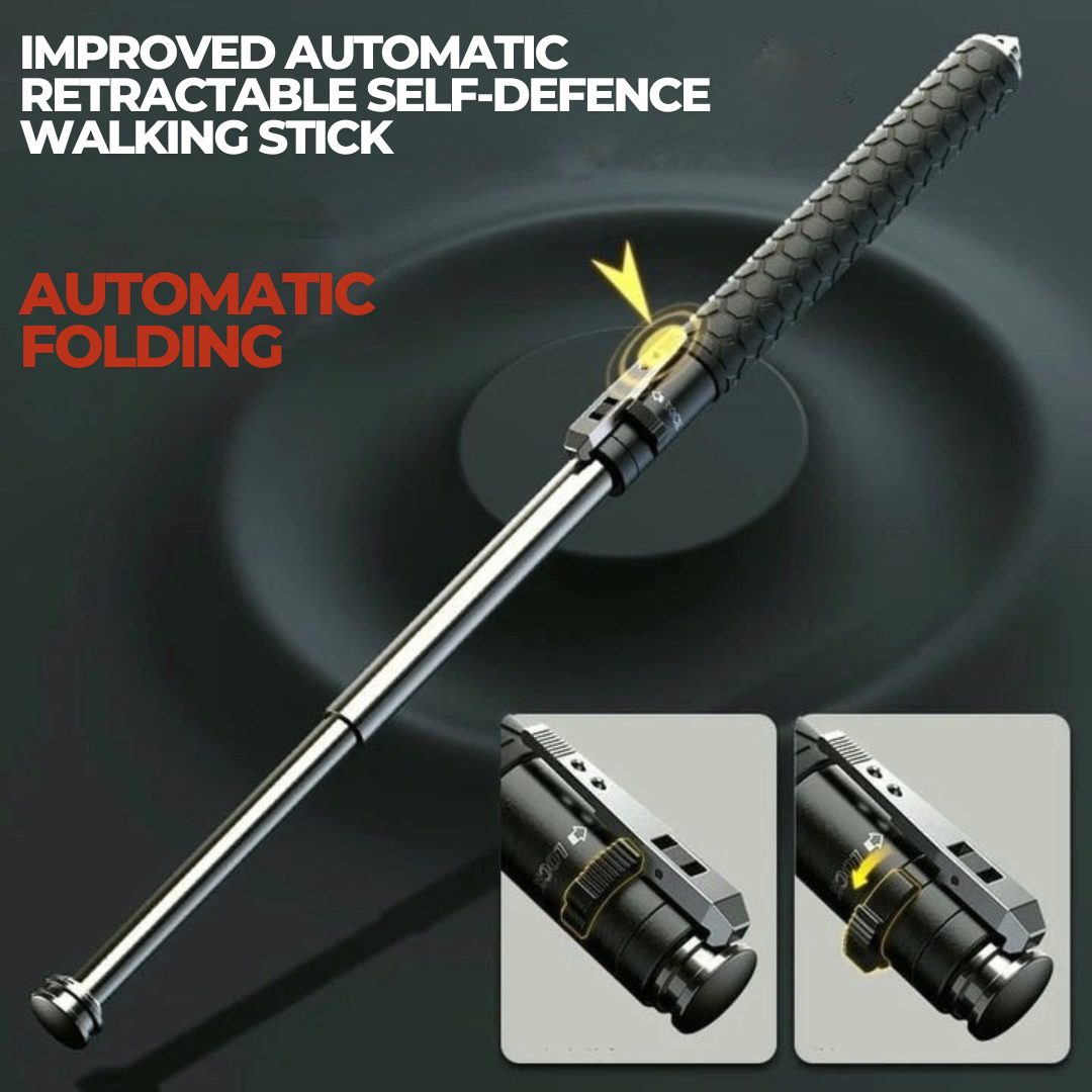 GuardStride | Automatic Self-Defense Hiking Pole for Outdoor Safety