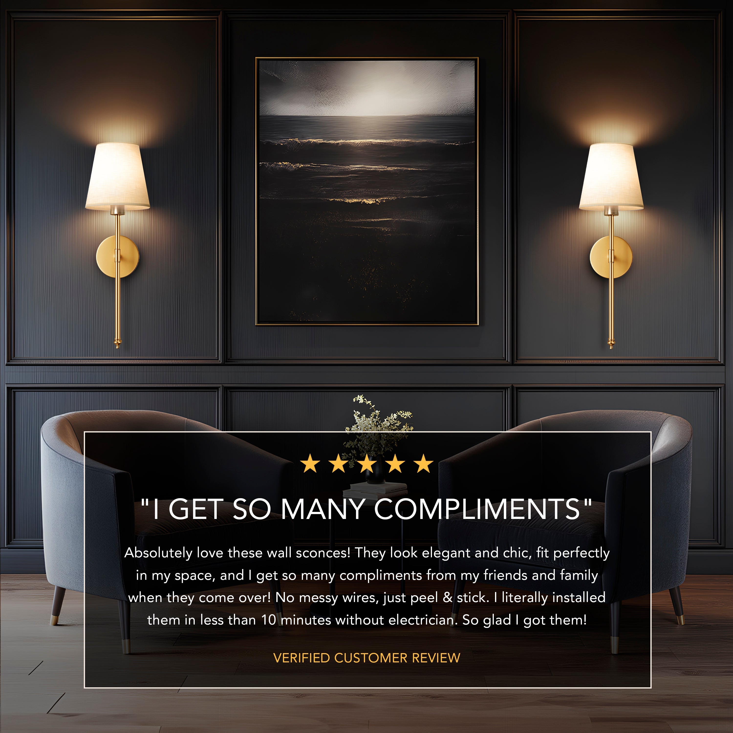 LuxeGlow Sconce™ - Transform Any Room Into a Designer Showpiece in Minutes (+ FREE Mystery bonus)