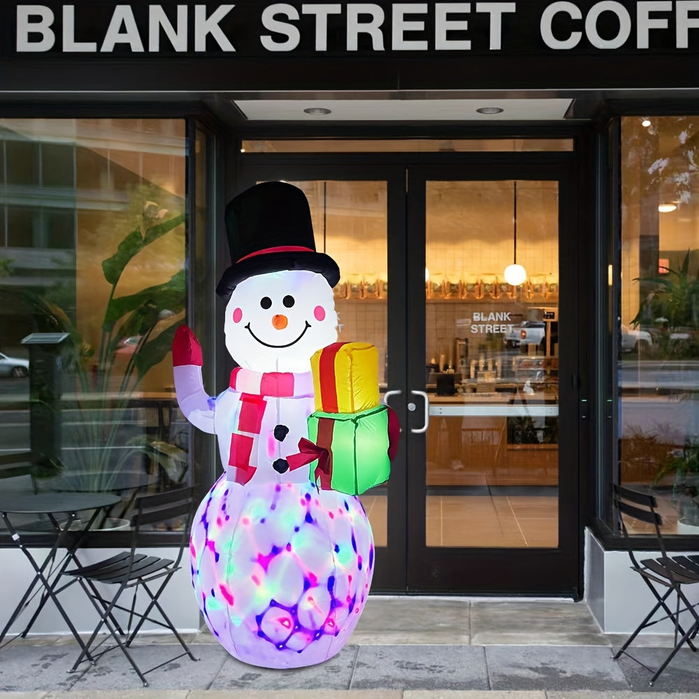 Outdoor Christmas Decorations Inflatable Claus LED Lights Display