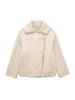 Variant image for Vintage Oversized Leather Jacket - Luxurious Shearling & Timeless Style-2