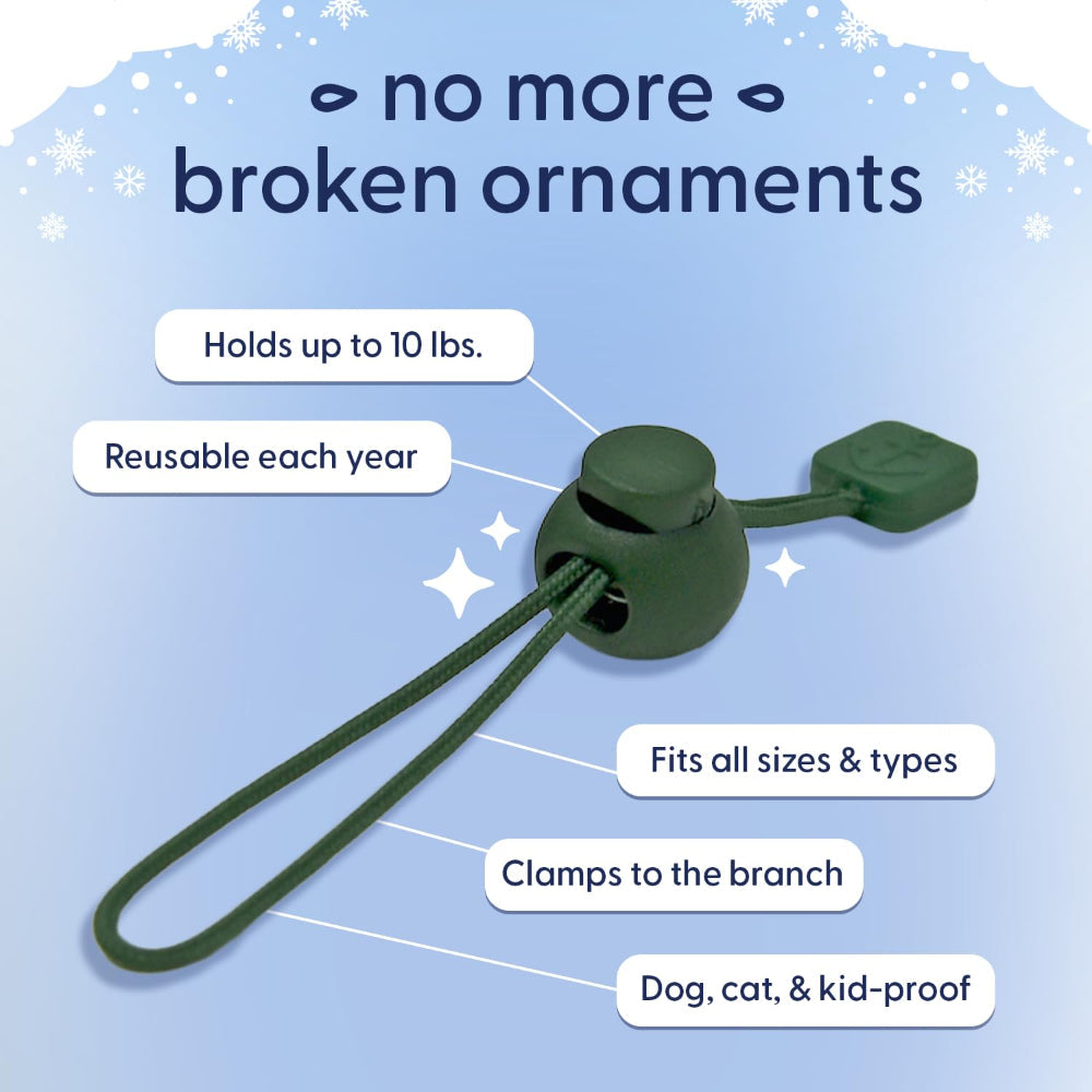 Christmas Ornaments Hooks Heavy Duty Secure Hanging Anchor Clips