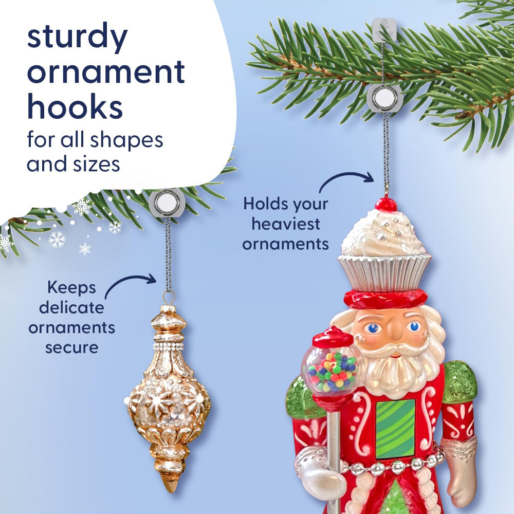 Christmas Ornaments Hooks Heavy Duty Secure Hanging Anchor Clips