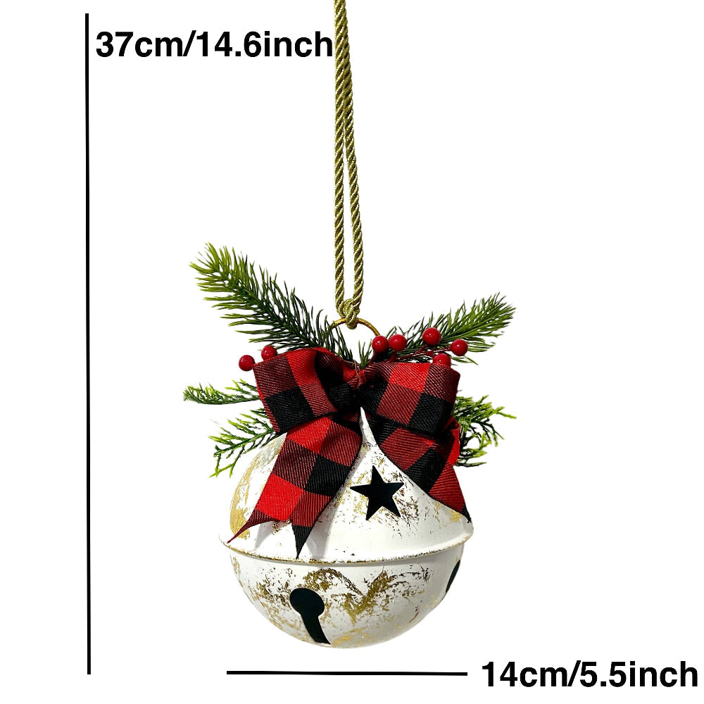 Outdoor Christmas Decorations Rustic Bell Door Ornament
