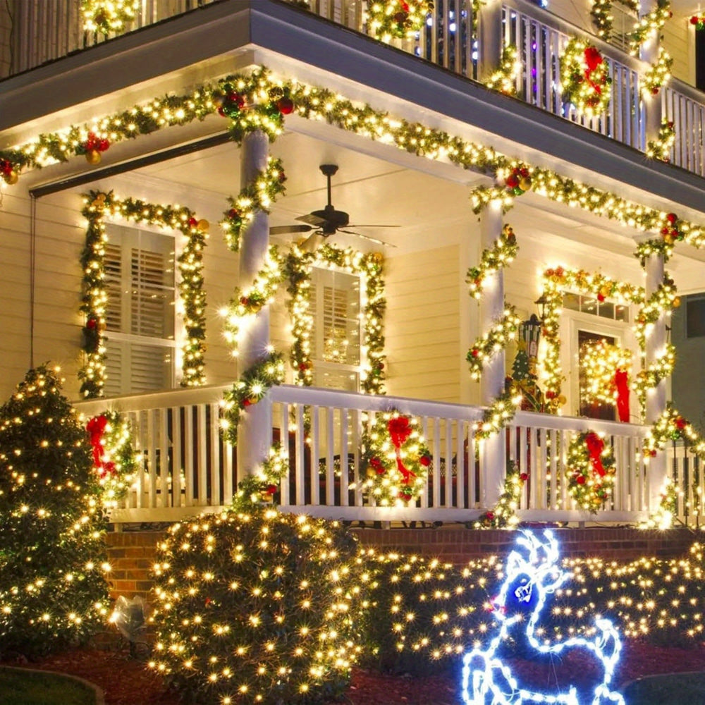 Outdoor Christmas Light USB Fairy String Reel Decoration