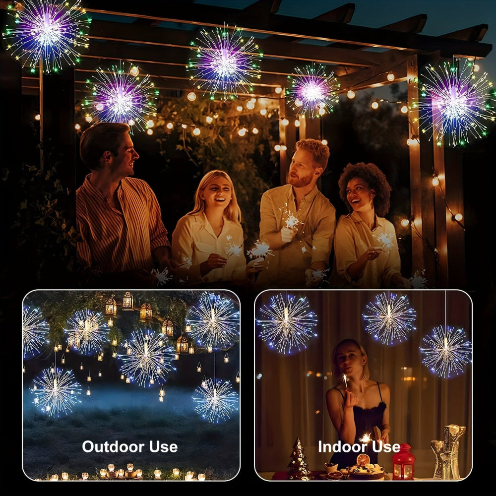 Outdoor Christmas Lights Firework LED Fairy Hanging Lights