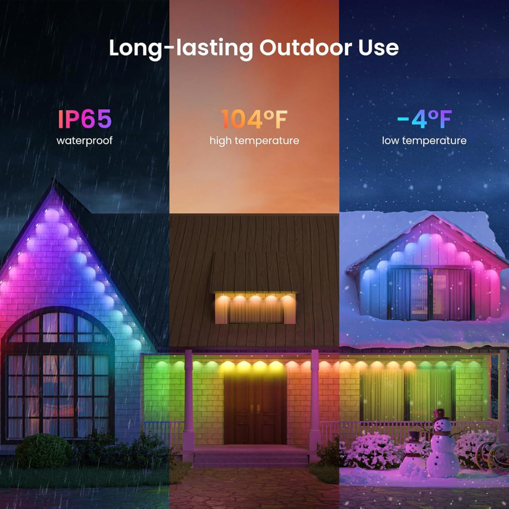 Outdoor Light Smart RGB Permanent House Roof Lighting Set