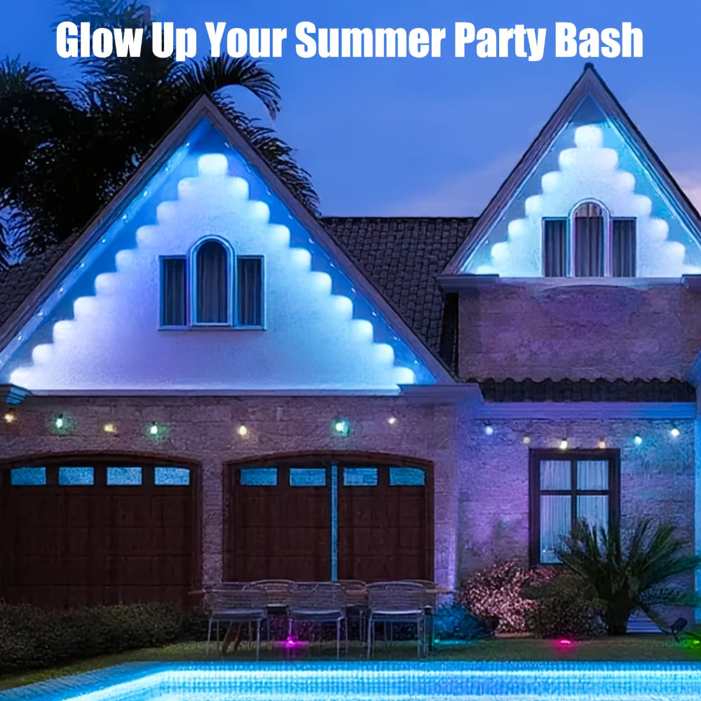 Permanent Christmas Lights RGB Waterproof Outdoor LED Eaves Lighting