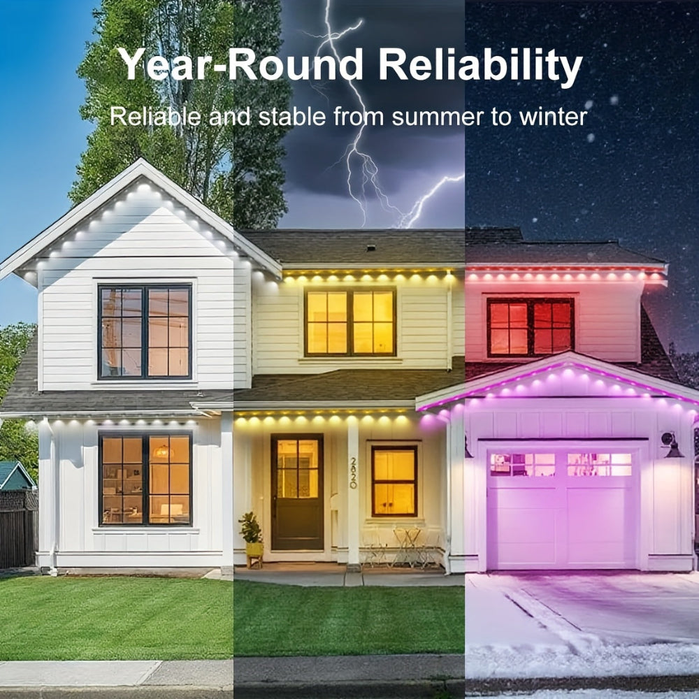 Permanent Christmas Lights RGB Waterproof Outdoor LED Eaves Lighting