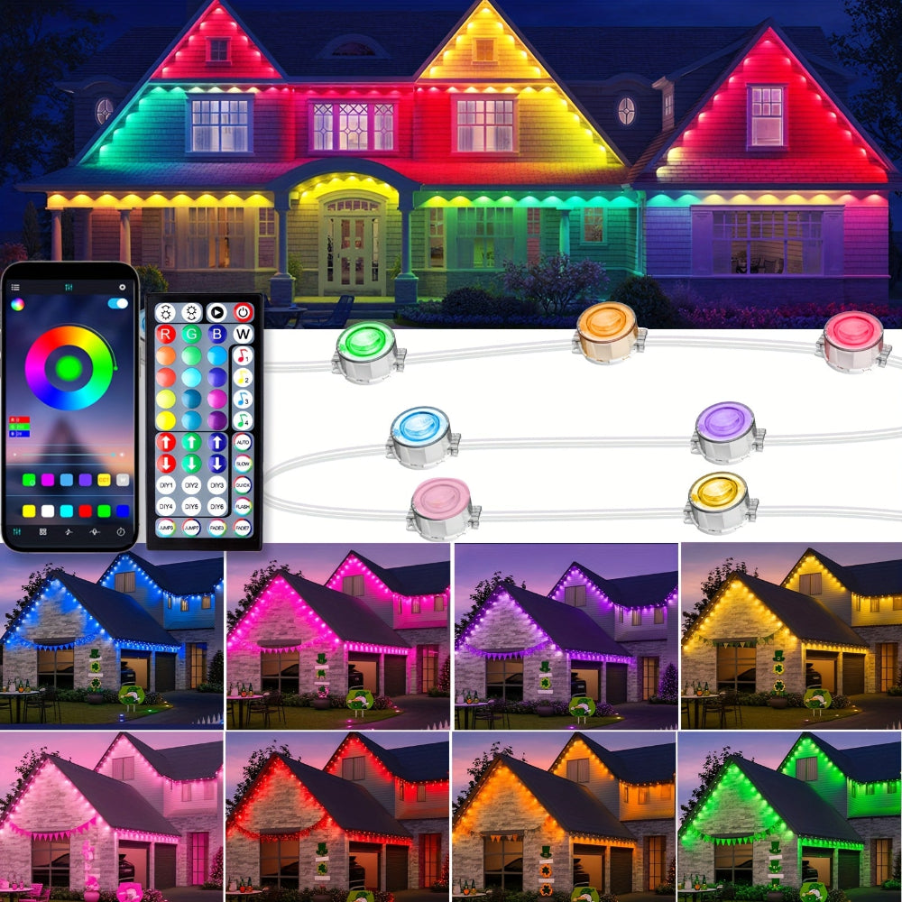 Permanent Christmas Lights RGB Waterproof Outdoor LED Eaves Lighting