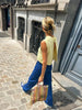 Butter Yellow Open-Back Knit Vest - Stylish & Lightweight Summer Essential