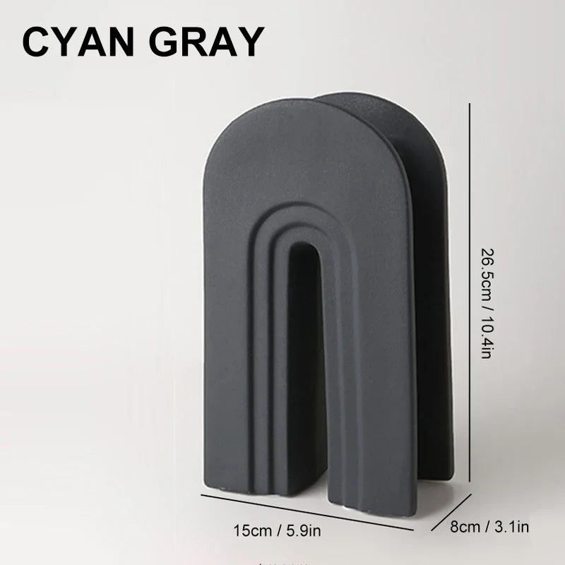 Nordic Ceramic Geometric Vase