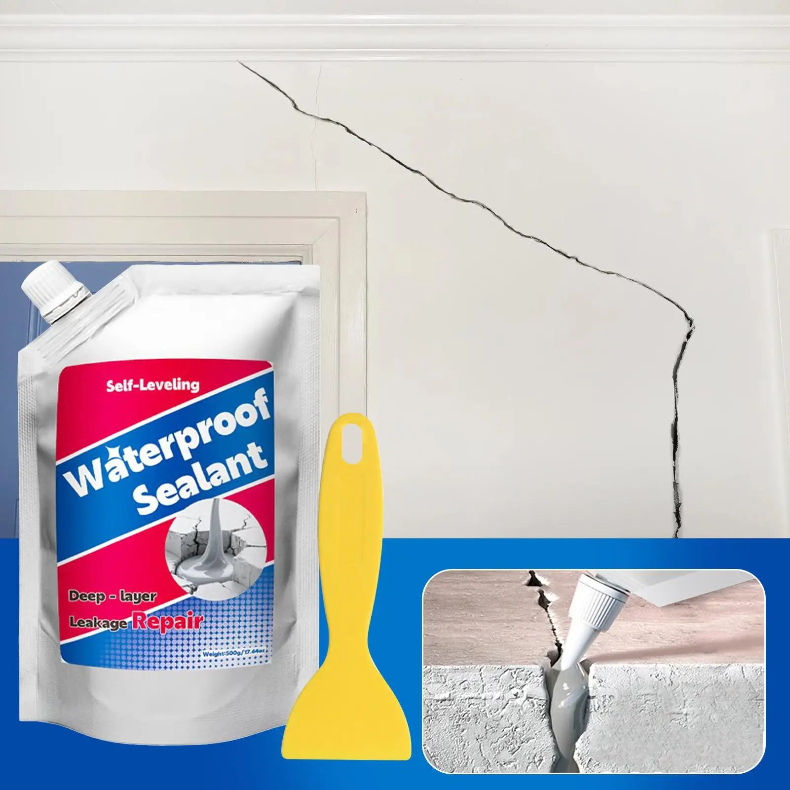 CrackShield™ – Self-Leveling Waterproof Sealant | Stop Cracks From Getting Worse