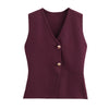 Variant image for Diana Tricot Knit Vest - Elegant Sweater Vest for Women, Versatile Style-4