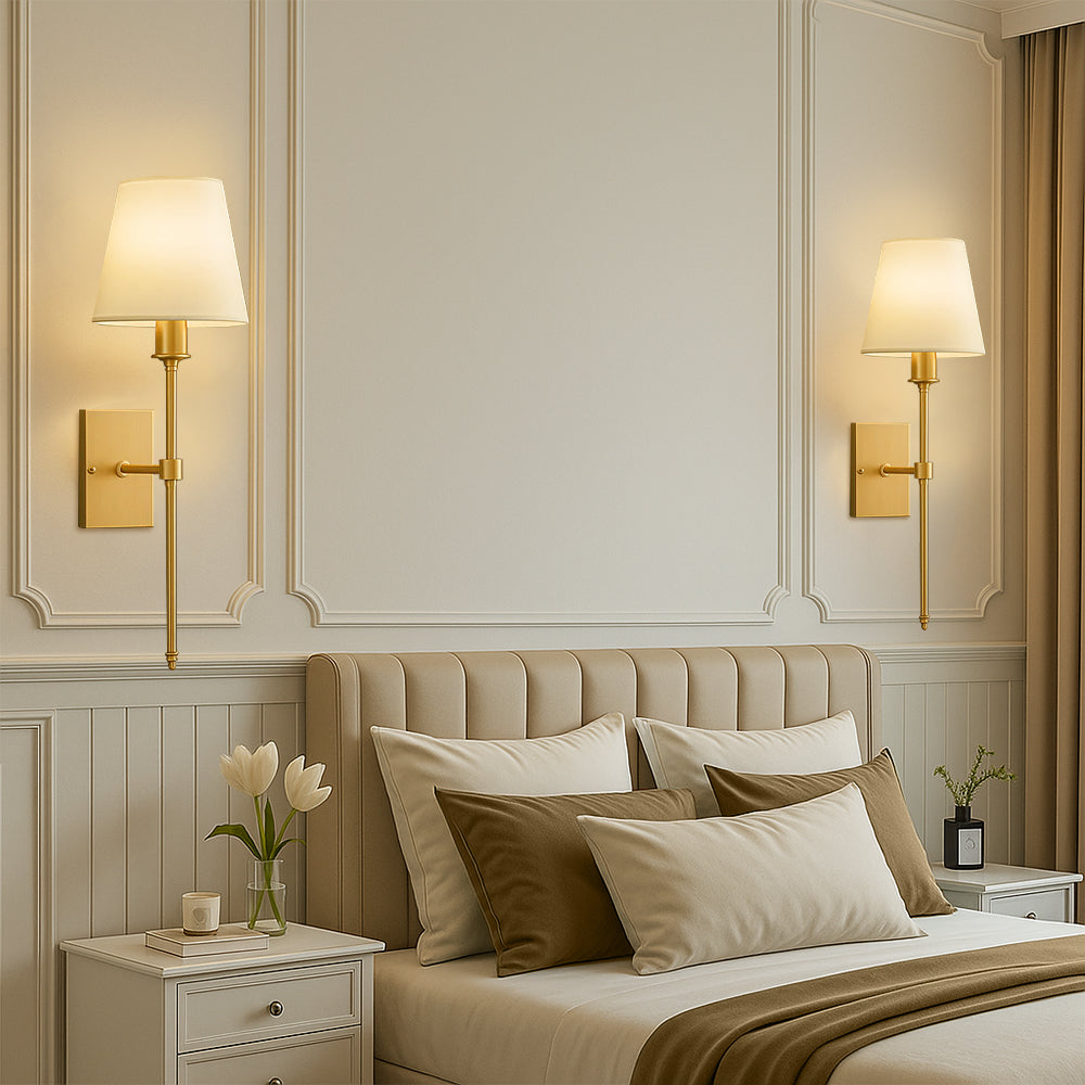 Scontra | Classic (2-Pack) Wired Wall Lamps for Elegant Interiors