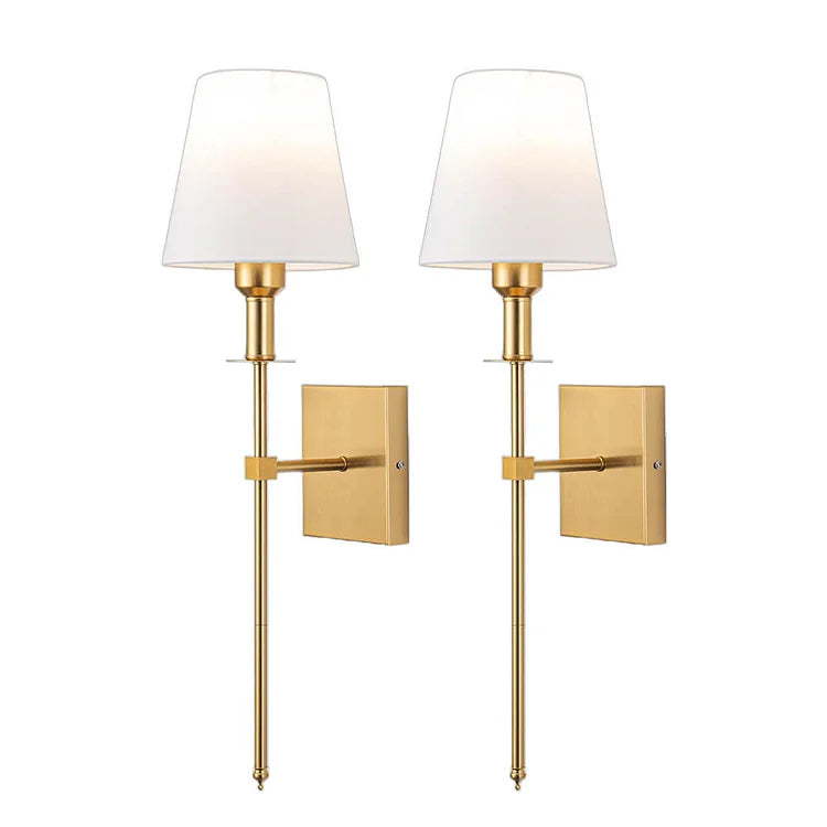 Scontra | Classic (2-Pack) Wired Wall Lamps for Elegant Interiors