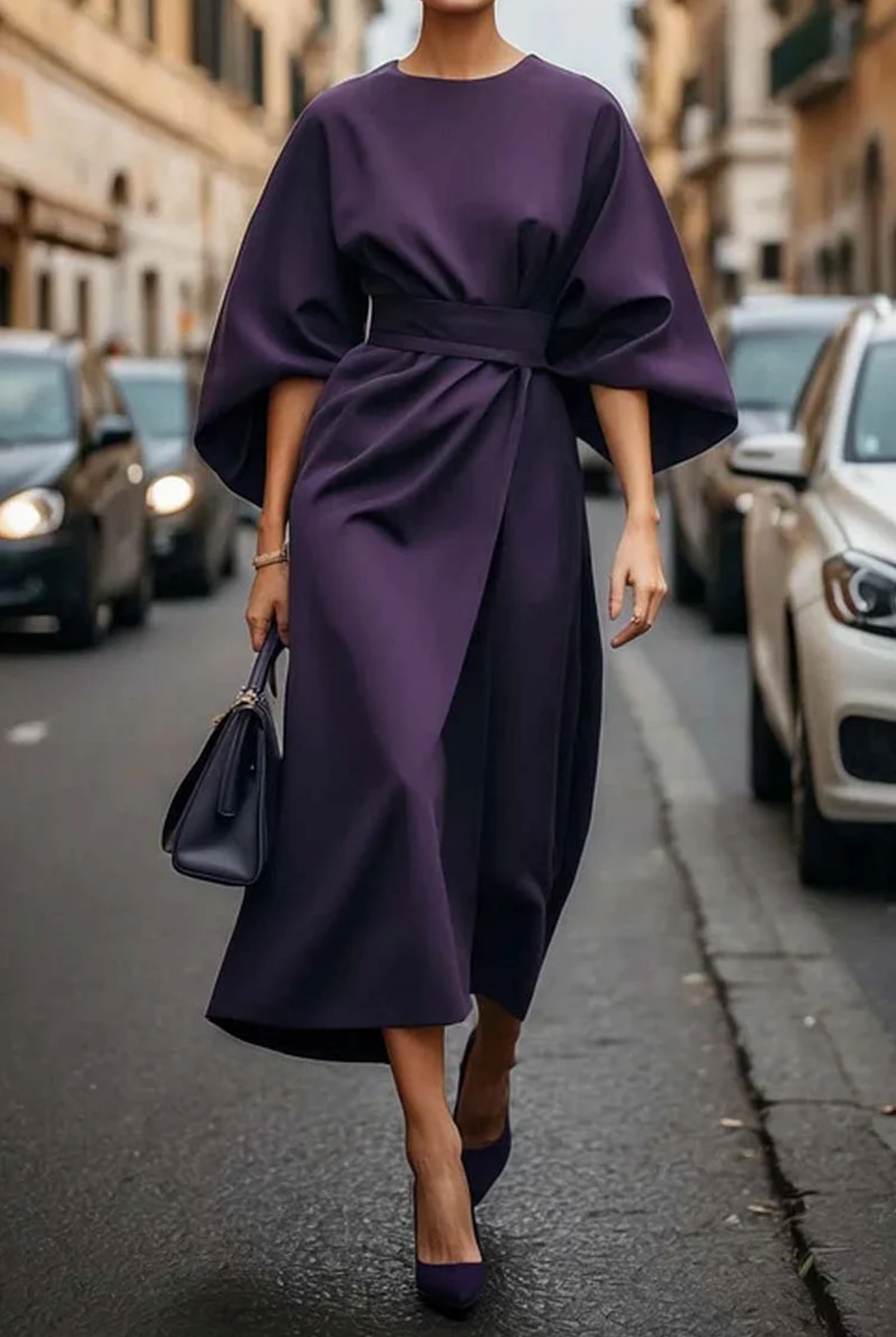 Suzie | Spring dress with wide sleeves