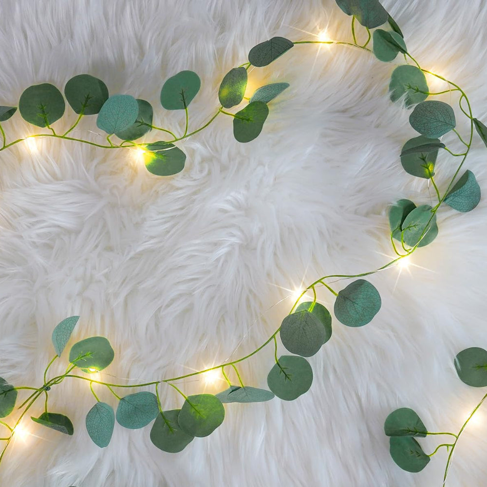 Christmas Decorations Indoor LED Vine Garland Ivy String Lights Decor